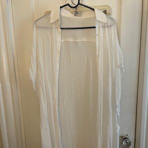 L Space Long White Beach Cover Up